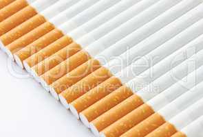 closeup of a pile of cigarettes