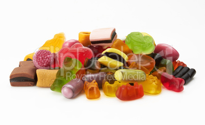 assortment of colorful candy