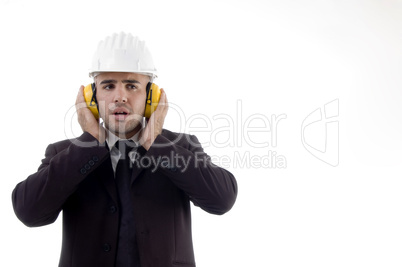 architect with safety equipments