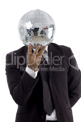 handsome young attorney with disco ball