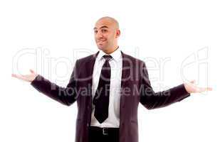 representation pose of businessman