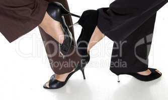 legs of businesswomen