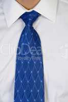 close up of businessman's tie