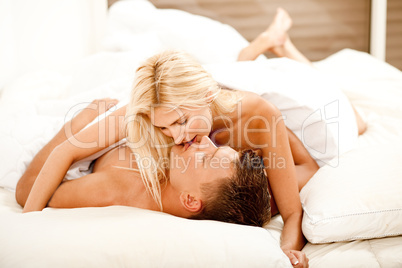 Couple making love