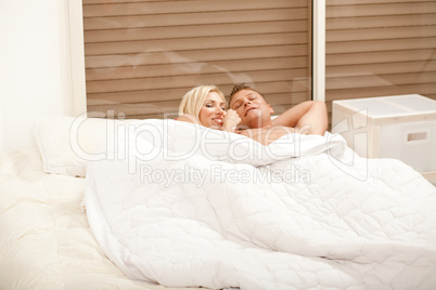 Couple in bed