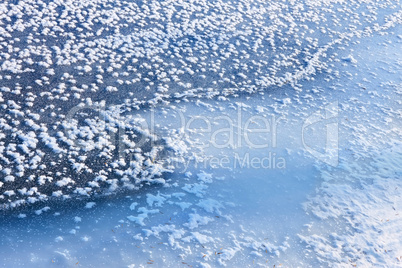 Fragment of frozen river