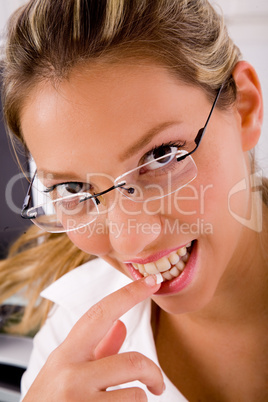 close up of smiling young professional close up of smiling young professional