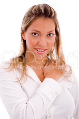 portrait of smiling lawyer looking at camera