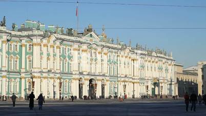 St Petersburg, The Hermitage Museum in winter