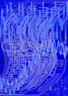 blueprint circuit board