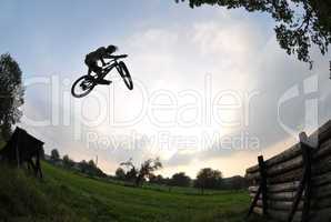 bike jump silhouette