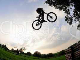 bike jump silhouette