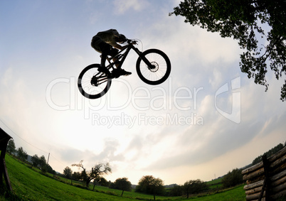 bike jump silhouette