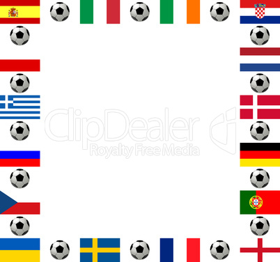 Rahmen Fußball Europameisterschaft 2012