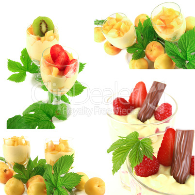 dessert collage