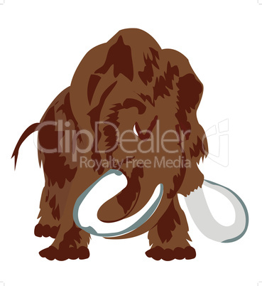 Prehistorical animal mammoth