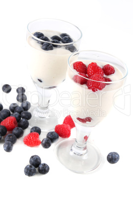 dessert with berries