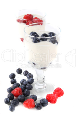 dessert with berries