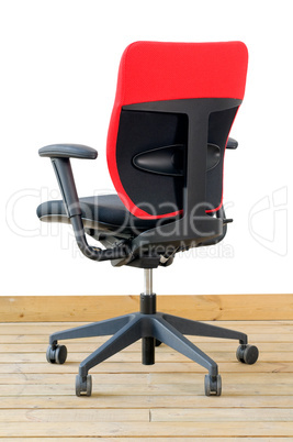 modern red office chair