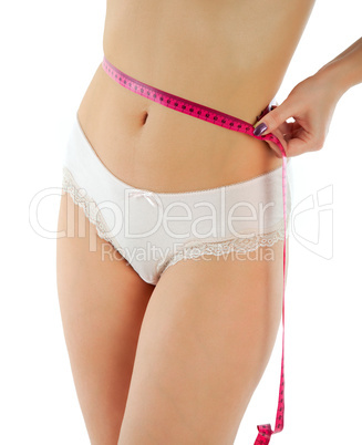 woman with tape measure