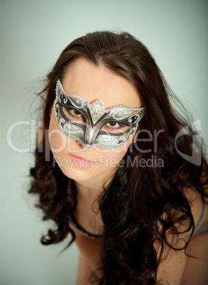 beautiful woman with mask