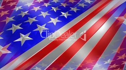 Stars and Stripes 3D Flag_HD Loop 7