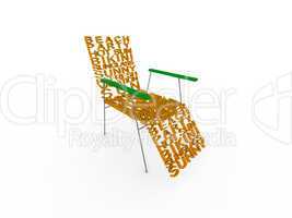 Summer words chair