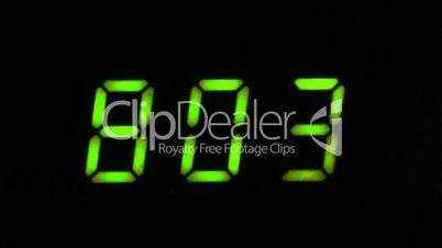 Digital led counter from eight