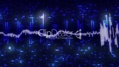Blue Audio Waveform_HD Loop 134
