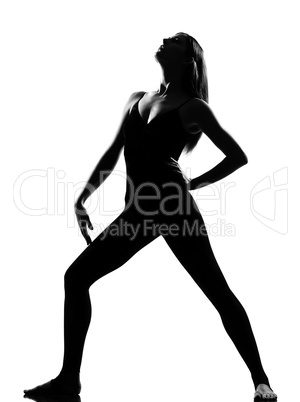 woman ballet dancer standing pose