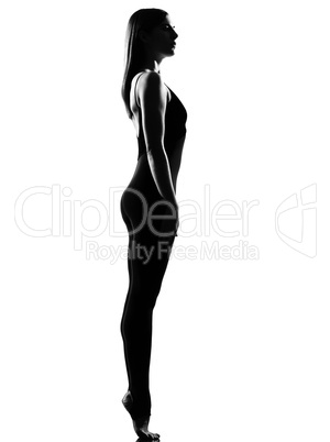 woman ballet dancer standing pose