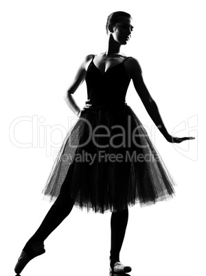 woman ballet dancer standing pose