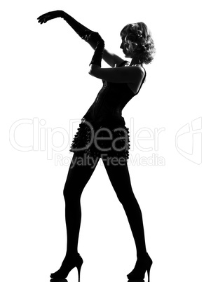 stylish silhouette woman