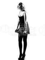 stylish silhouette woman