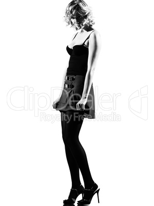 stylish silhouette woman