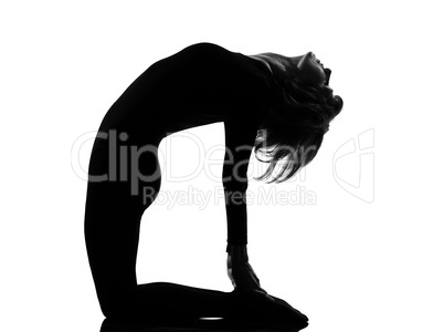 ustrasana camel pose yoga woman