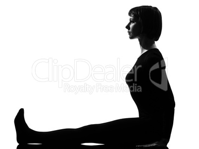 woman paschimottanasana yoga pose