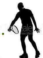 man tennis player backhand