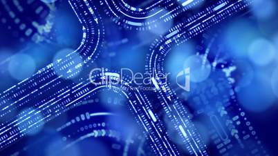 abstract technology blue background loop