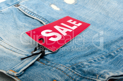 Jeans With Sale Tag