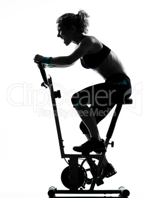 woman biking workout fitness posture