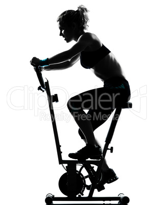 woman biking workout fitness posture