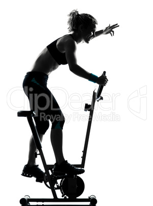 woman biking workout fitness posture