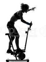 woman biking workout fitness posture