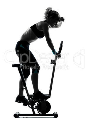 woman biking workout fitness posture