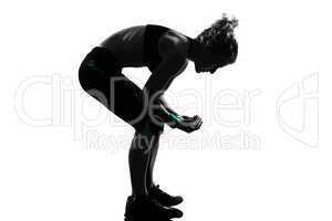 woman workout fitness posture bending vaulting
