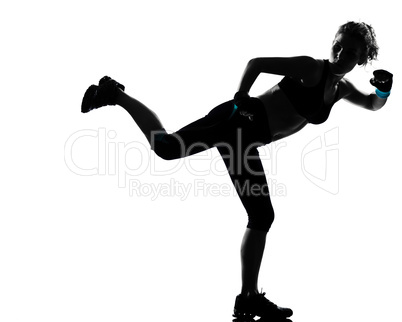 woman kickboxing posture boxer boxing