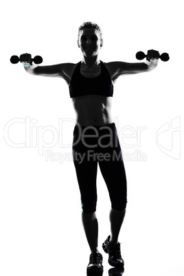 woman workout fitness posture weight training