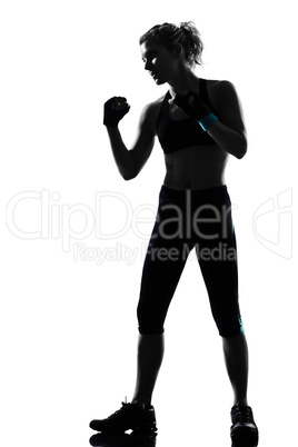 woman kickboxing posture boxer boxing