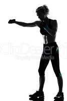 woman kickboxing posture boxer boxing